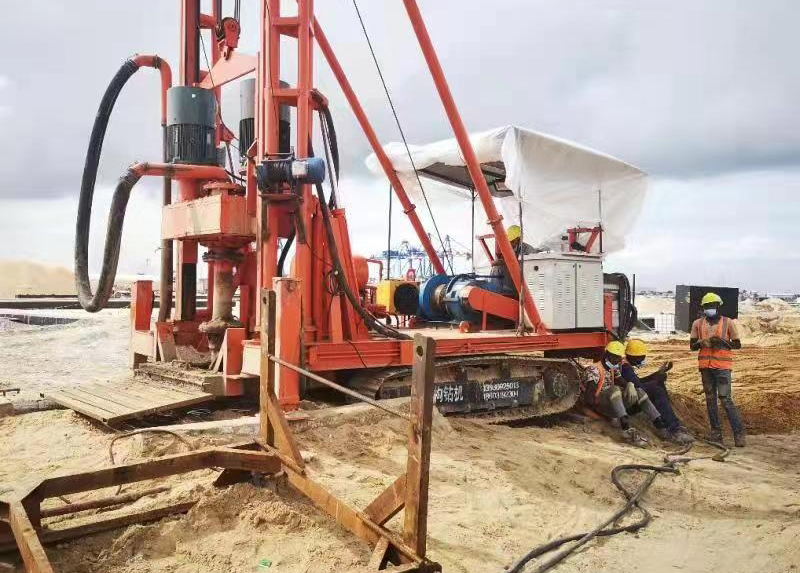 6寸變頻正循環鑽機在科特迪瓦